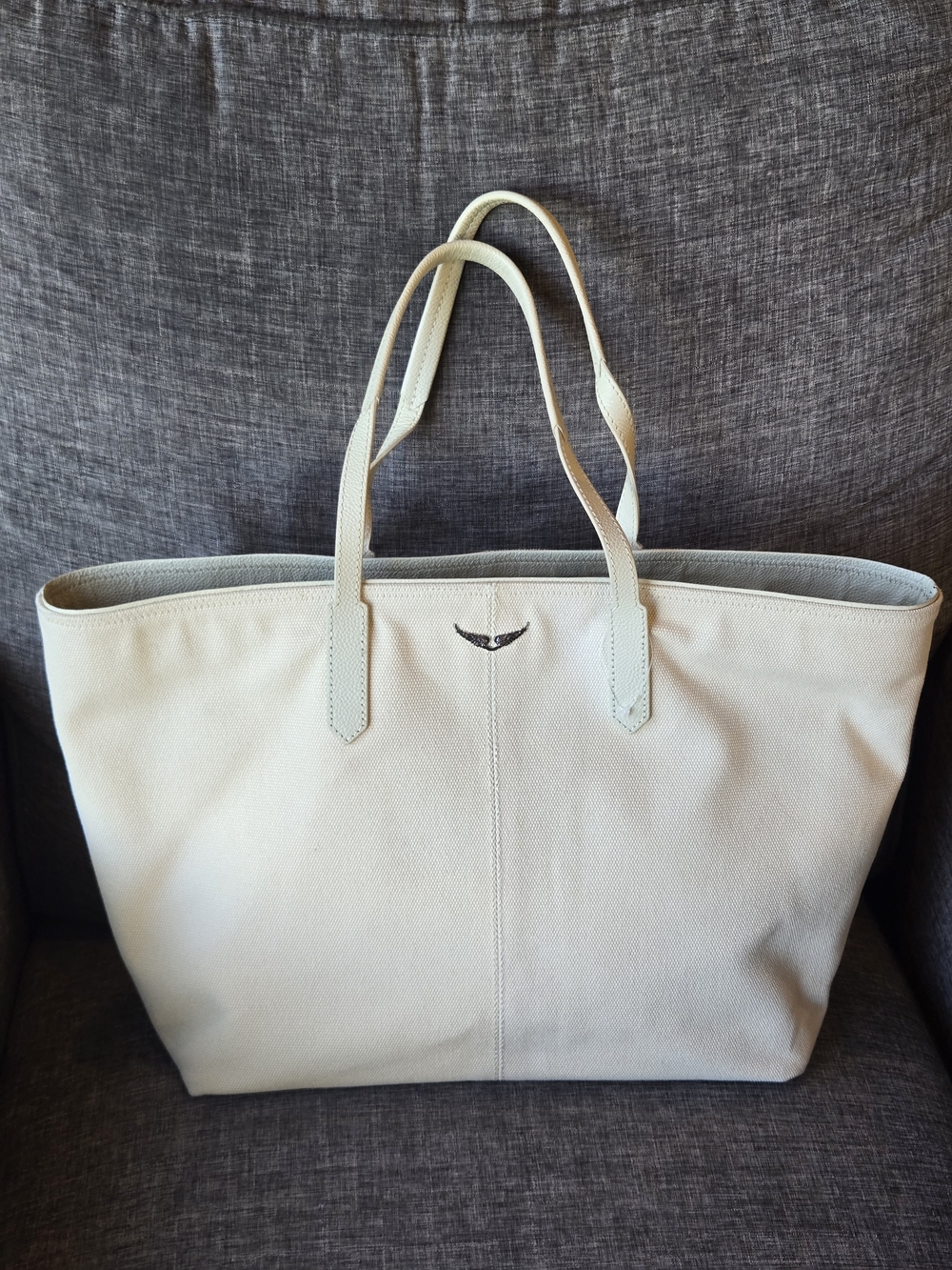 Zadig&Voltaire Canvas Shopper/Tote/Bag Cream